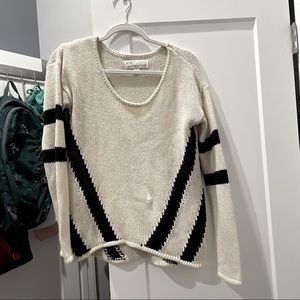 Cute Cream and Black Sweater